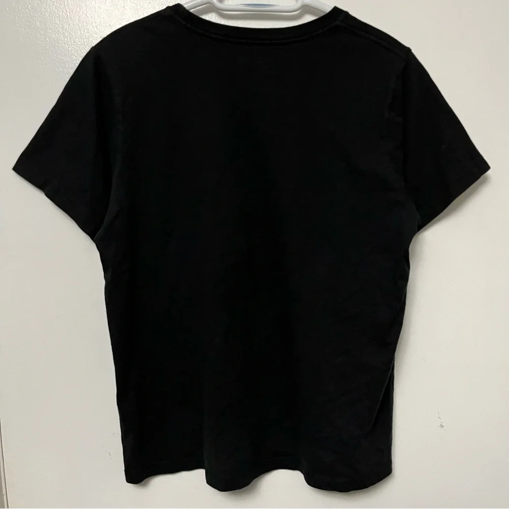 STUSSY TIE DYE LOGO T SHIRT TEE BLACK RAINBOW GRAPHIC VINTAGE STYLE SKATE MEDIUM - Picture 5 of 5